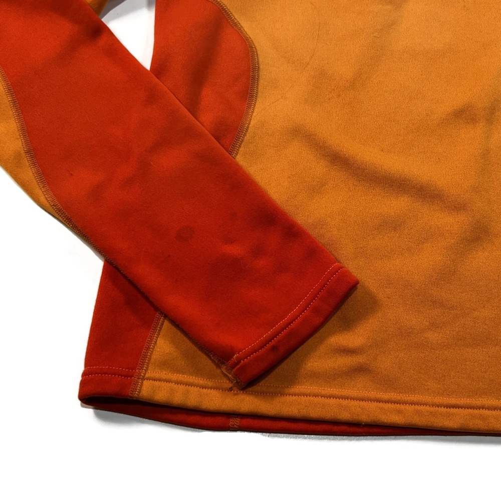 Patagonia Capilene 4 Expedition 1/4 Zip Pullover Sweater Orange Womens Medium - Picture 6 of 11